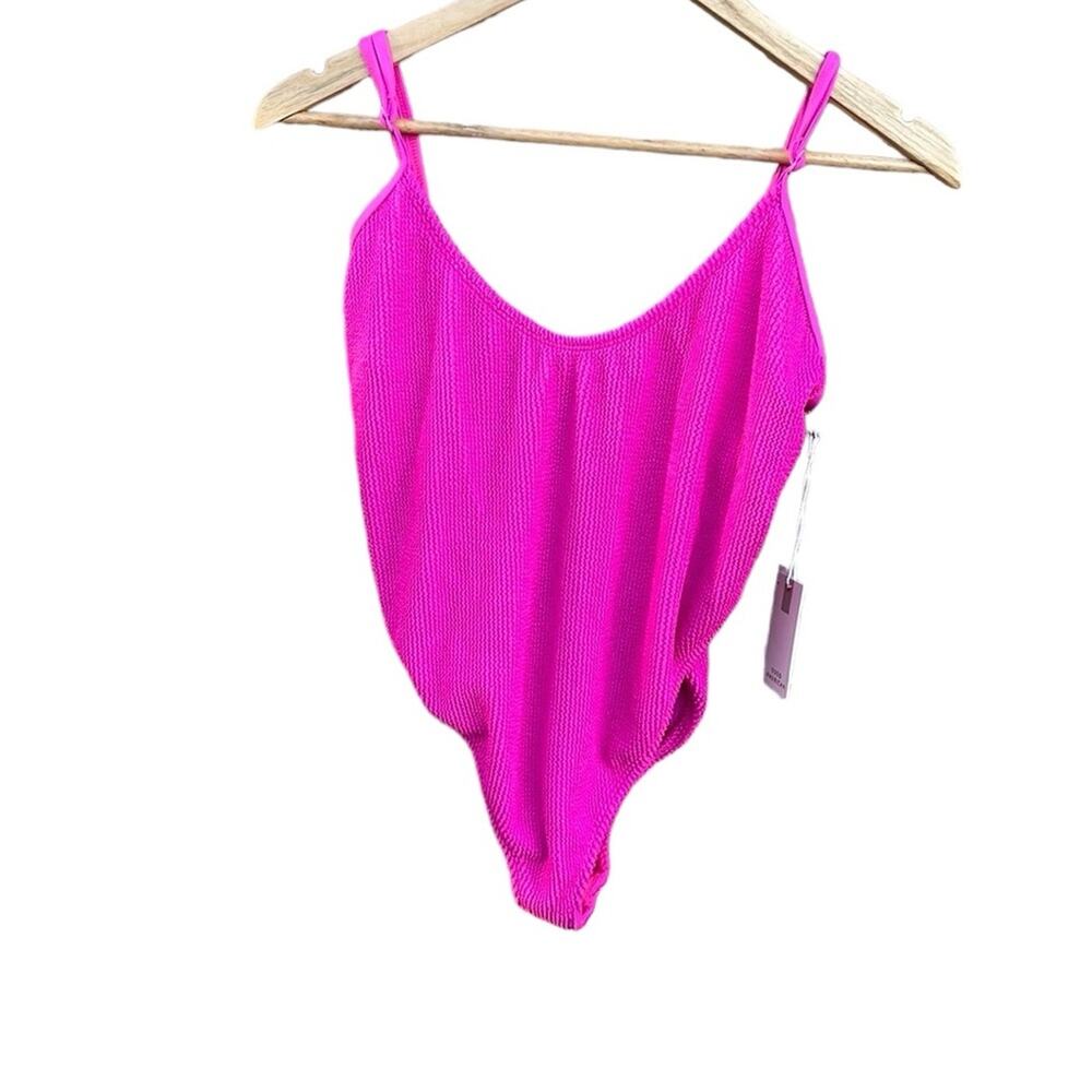 Good American Hawaiian Pink One-Piece Swimsuit size 5/6 NEW